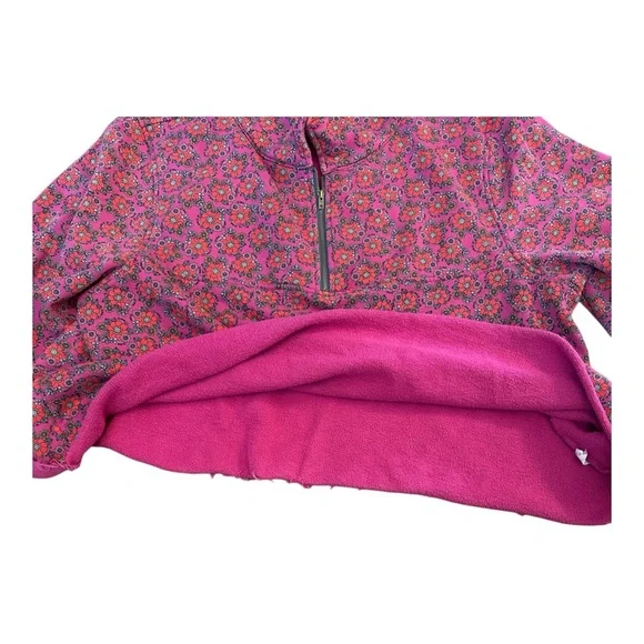 Natural Life Vibrant Floral Pullover/ Quarter Zip - Picture 4 of 6